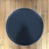 Antique black oak side table