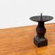Brutalist wrought iron candlestick from the mid-century.