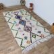 Handmade wool Berber rug 242 X 138 CM