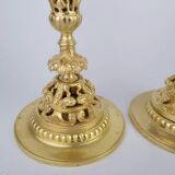 Pair of 19th century bronze candlesticks