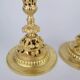 Pair of 19th century bronze candlesticks
