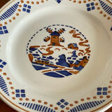 5 dessert plates KG Luneville Fleurines