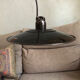 Black and white metal industrial suspension by Zangra.
