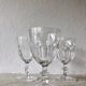 Set of 3 Arques crystal stemmed glasses Rambouillet model