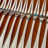 Christofle boréal, 12 snail forks, aperitif pick very good condition