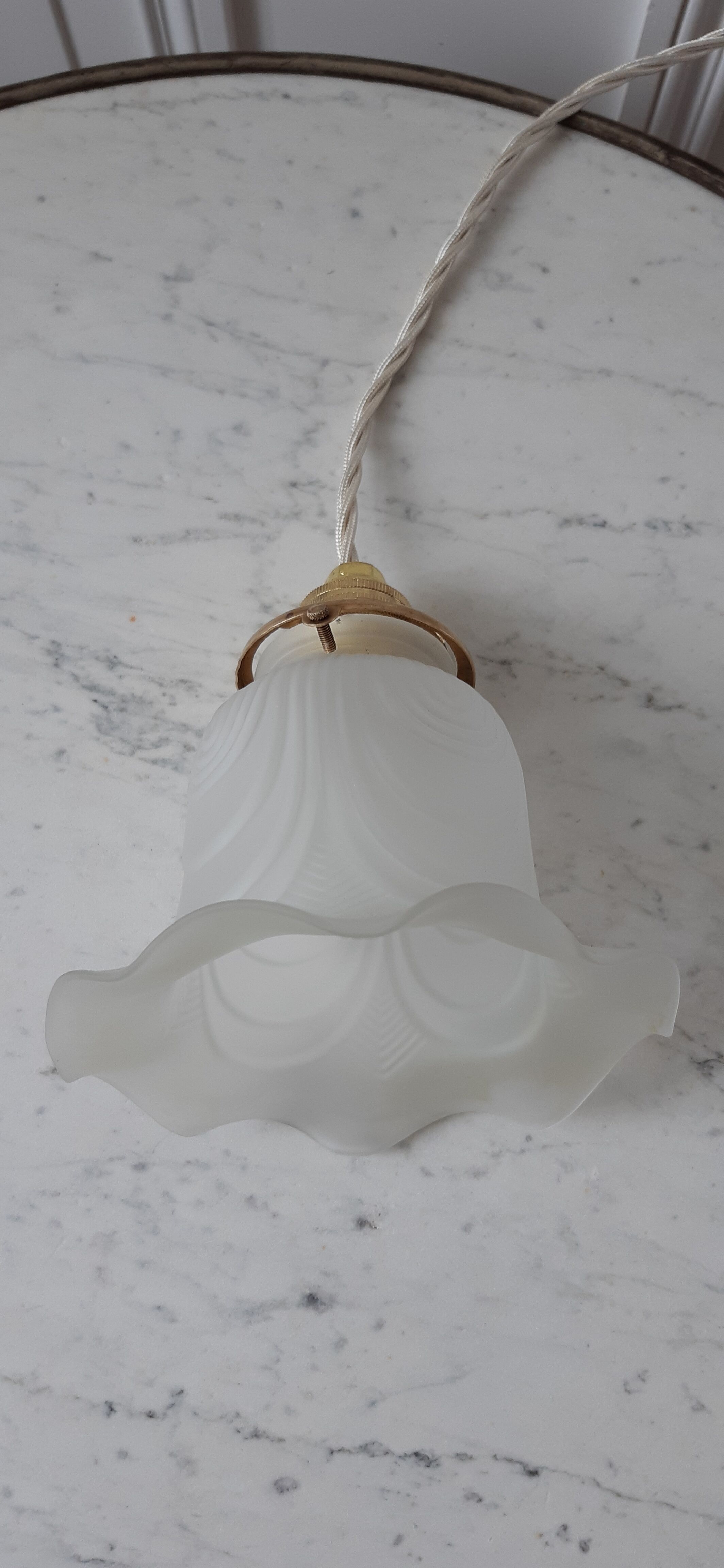 Glass tulip walking pendant lamp 20-30s