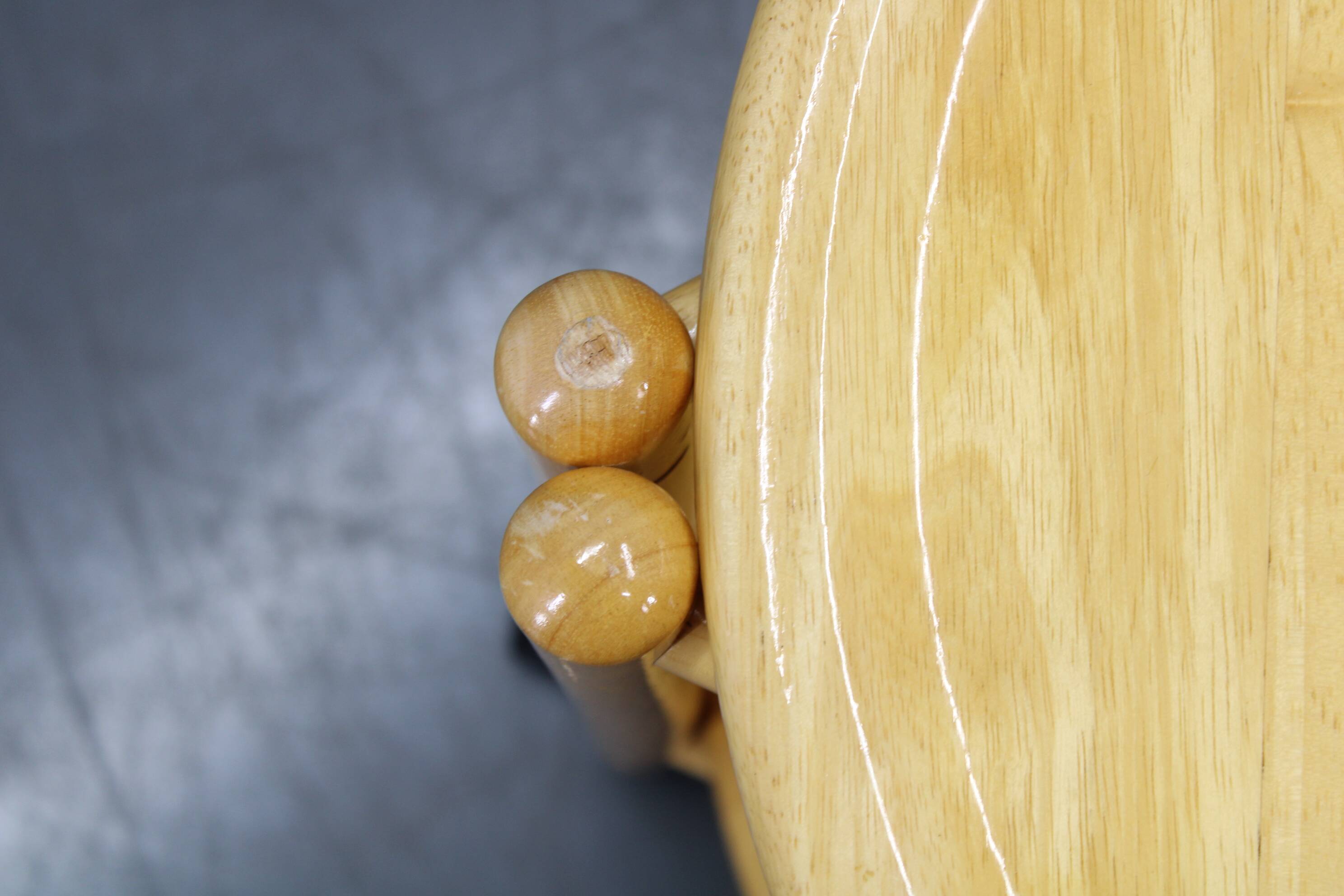 Jens Quistgaard Danish birch 2-tier round trolley Lazy Susan, 1970s