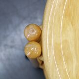 Jens Quistgaard Danish birch 2-tier round trolley Lazy Susan, 1970s