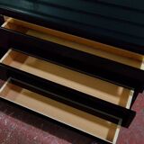 Lacquer black beside tables