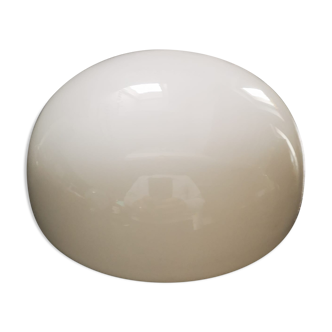 Old ceiling lampshade half globe opaline white indus Ø 19.5 cm TBE