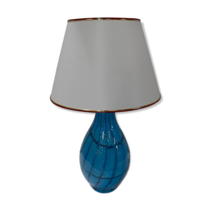 Lampe à abat jour blanc - pied