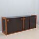 Vintage postmodern laminate and wood sideboard 1970s