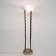 Italian floor light in iron, stone and glass