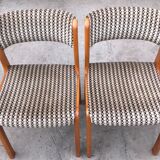 Paire de chaises traîneau