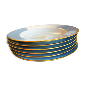Assietttes creuses porcelaine Haviland