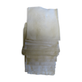 Lot de 12 serviettes monogrammées