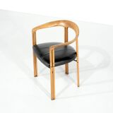“Ulna” wooden armchair by Franco Poli for Bernini, Italy 1986.