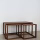 Nesting Tables attributed to Aksel Kjesgaard, Denmark, 1960s, Set of 3
