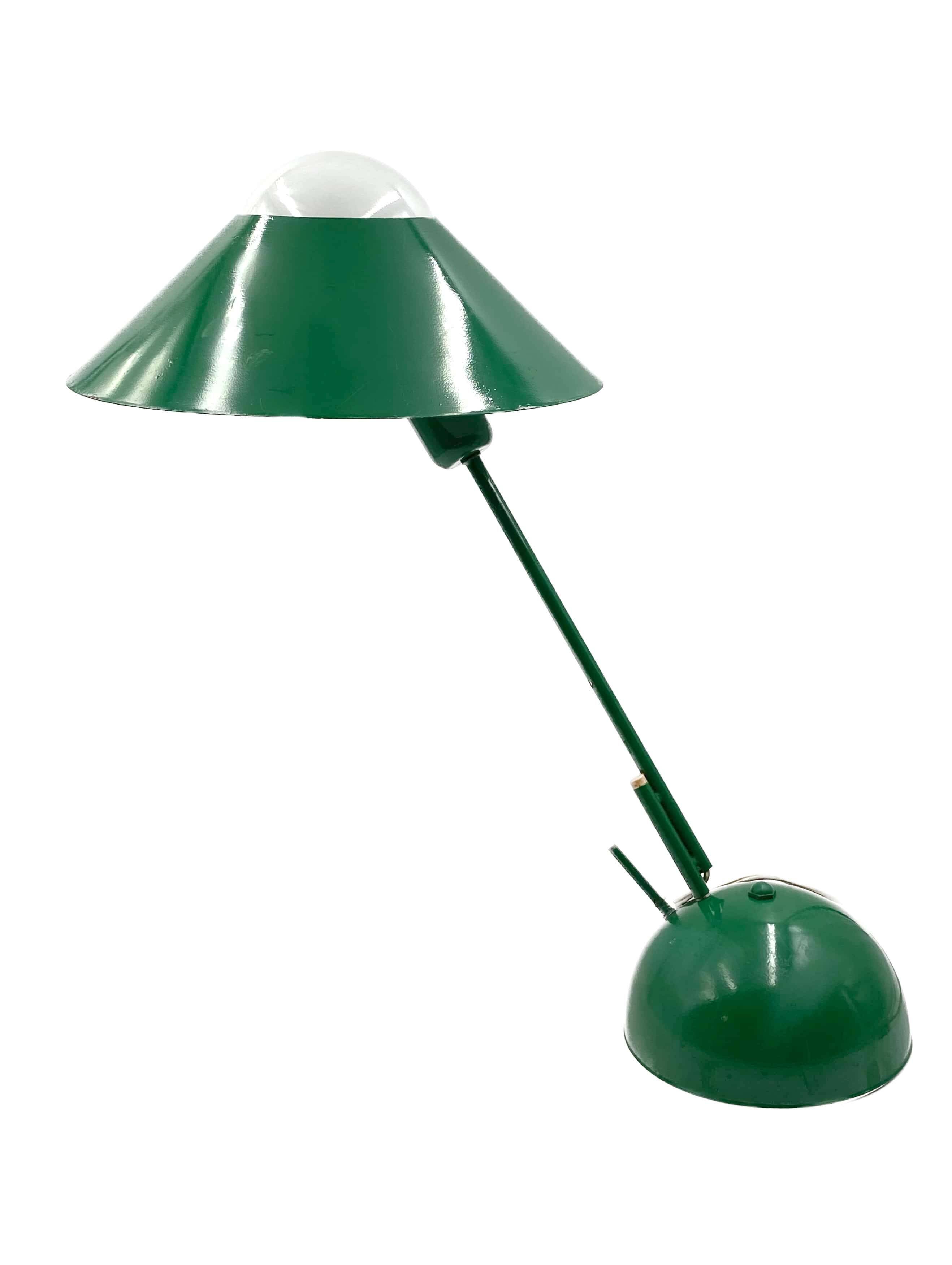 Space Age green table lamp, Italy 1970s