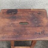 Old wooden high stool