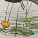 Bird illustration from the 1960s - Black Tern - Vintage zoological and ornithological board