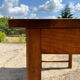 Hand-carved solid wood farm table