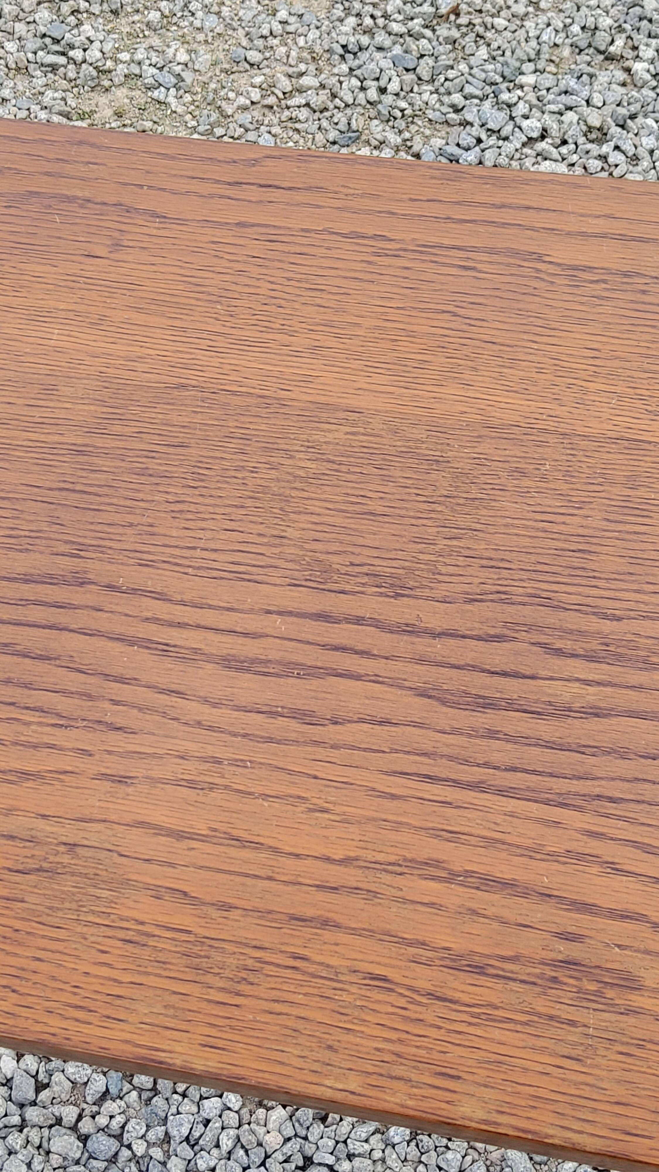 Vintage oak coffee table from the 50s feet compass