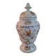 Apothecary pot "equisetum" in faience of moustiers