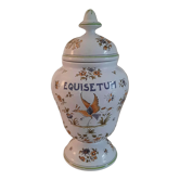 Apothecary pot "equisetum" in faience of moustiers