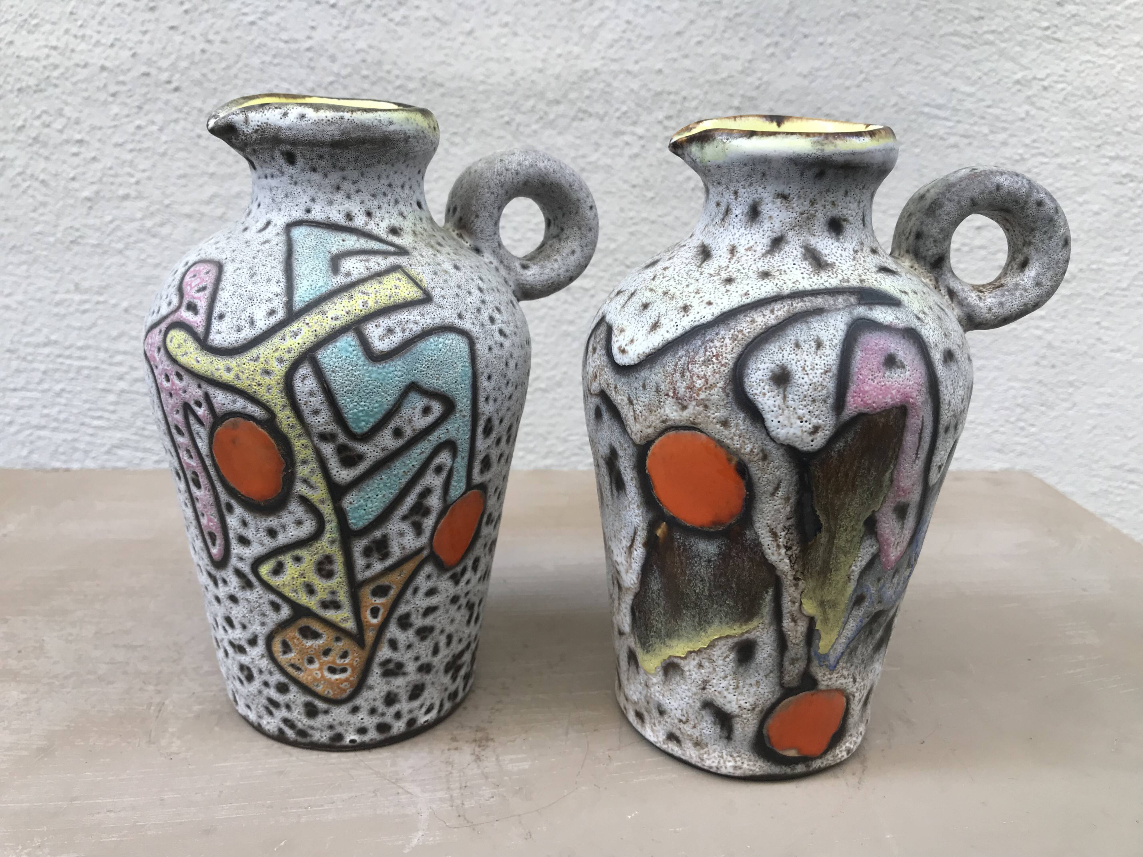 Paire de vases, pichets Marius Bessone