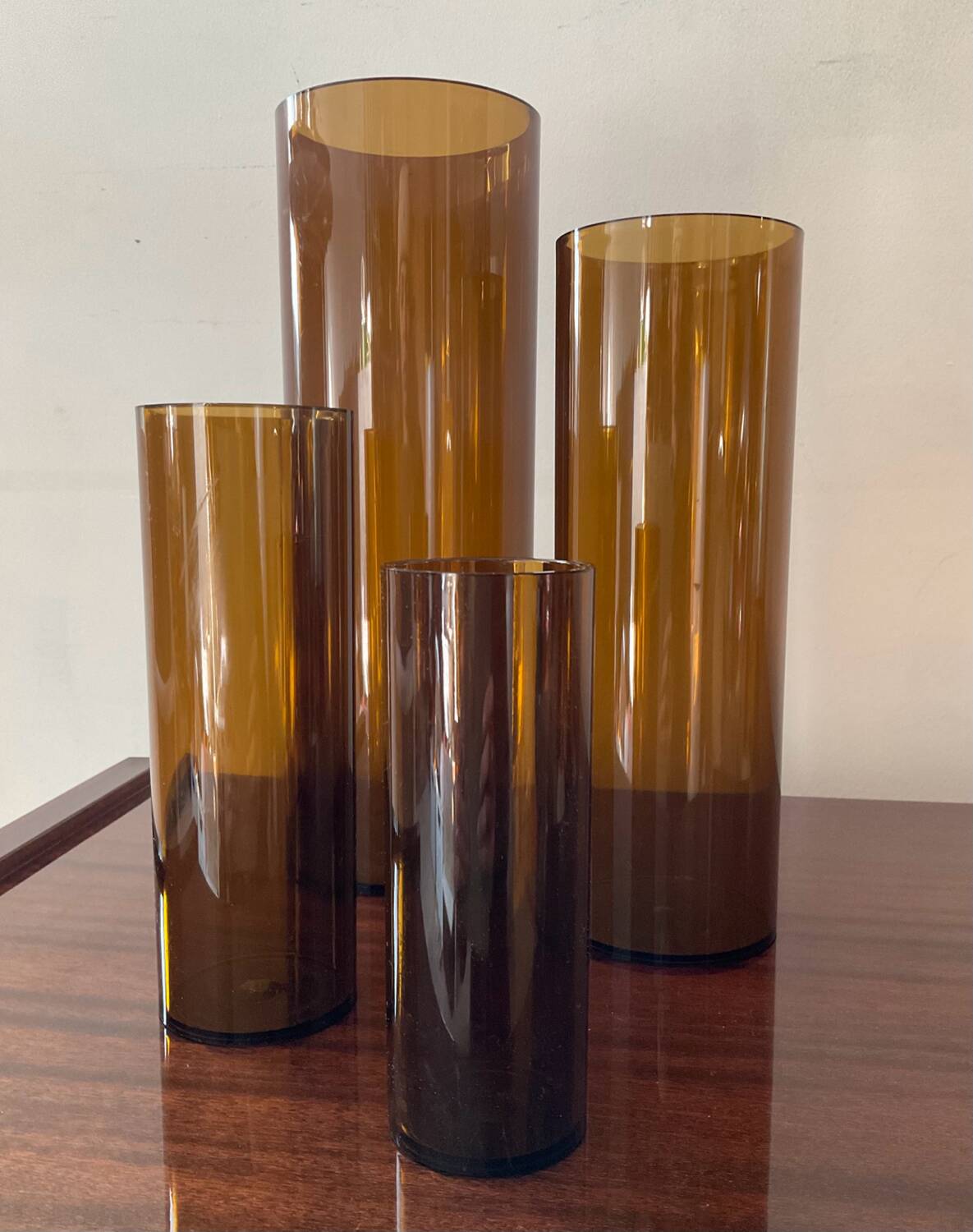 Series of 4 Jacques Bedat nesting vases from the 70s