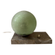 Art Deco marble granite glass globe ball table lamp