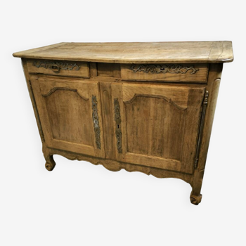 Louis XV period sideboard in natural solid wood