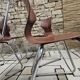 Set of 6 Flötotto pagwood stackable chairs 1960