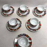 Serie 6 tasses anciennes Kaiser vintage