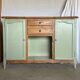 Buffet vintage bois et vert sauge