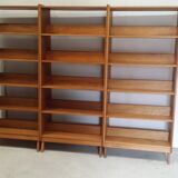 Vintage wooden modular bookcase