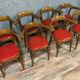 Série de 8 chaises en bois courbé vers 1940