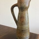 Stoneware pitcher signed