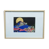 Peinture originale Montagne sacrée