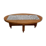 Table de salon en chêne massif, par R. Guillerme et J. Chambron, éditions « Votre Maison » 1960