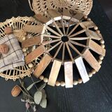 Wooden fruit cutting