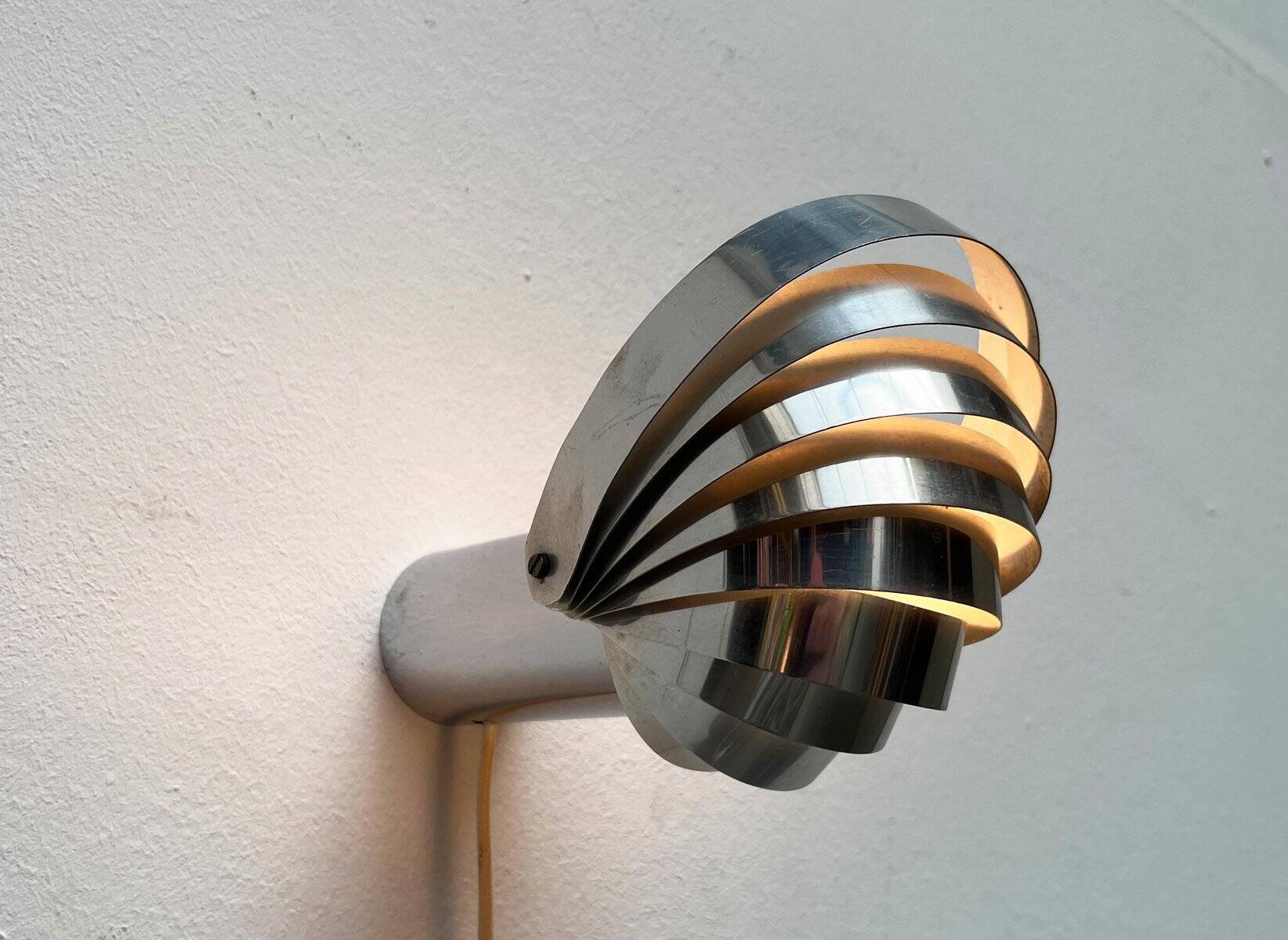 Vintage Space Age Swiss Model Visier Magnetic Wall Lamp by E. R. Nele for Temde, 1970s