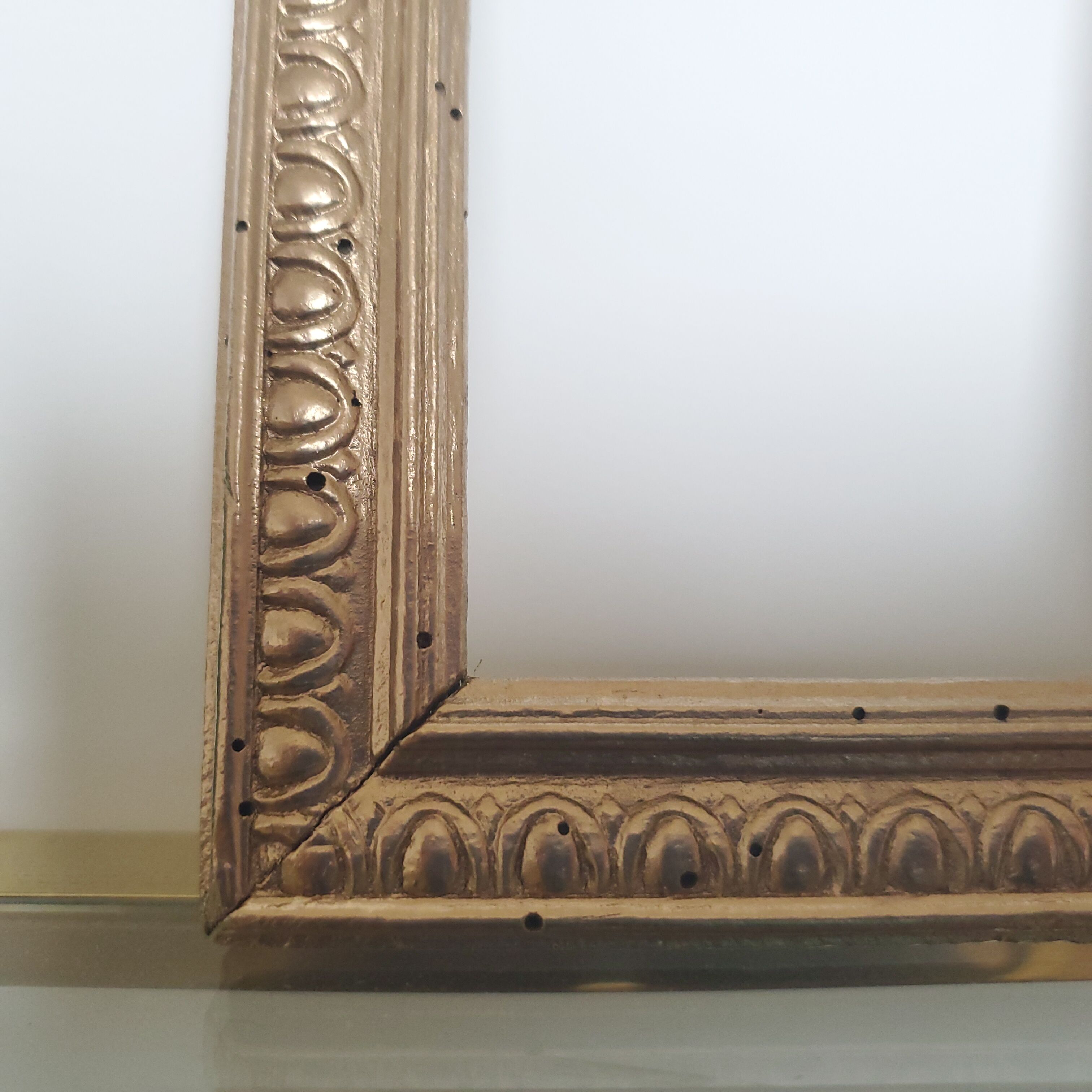 Small old gilded wooden frame