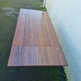 Brown Formica table from the 1970s