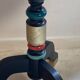 Turned wooden pedestal table