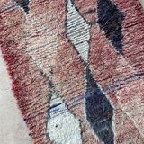 Red Boujad Moroccan rug - 221 x 89 cm