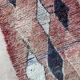Tapis Marocain Boujad rouge - 221 x 89 cm
