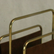 Vintage metal magazine holder