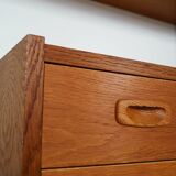 Oak system library, PS system, Danish design, 1960s, production: Rander